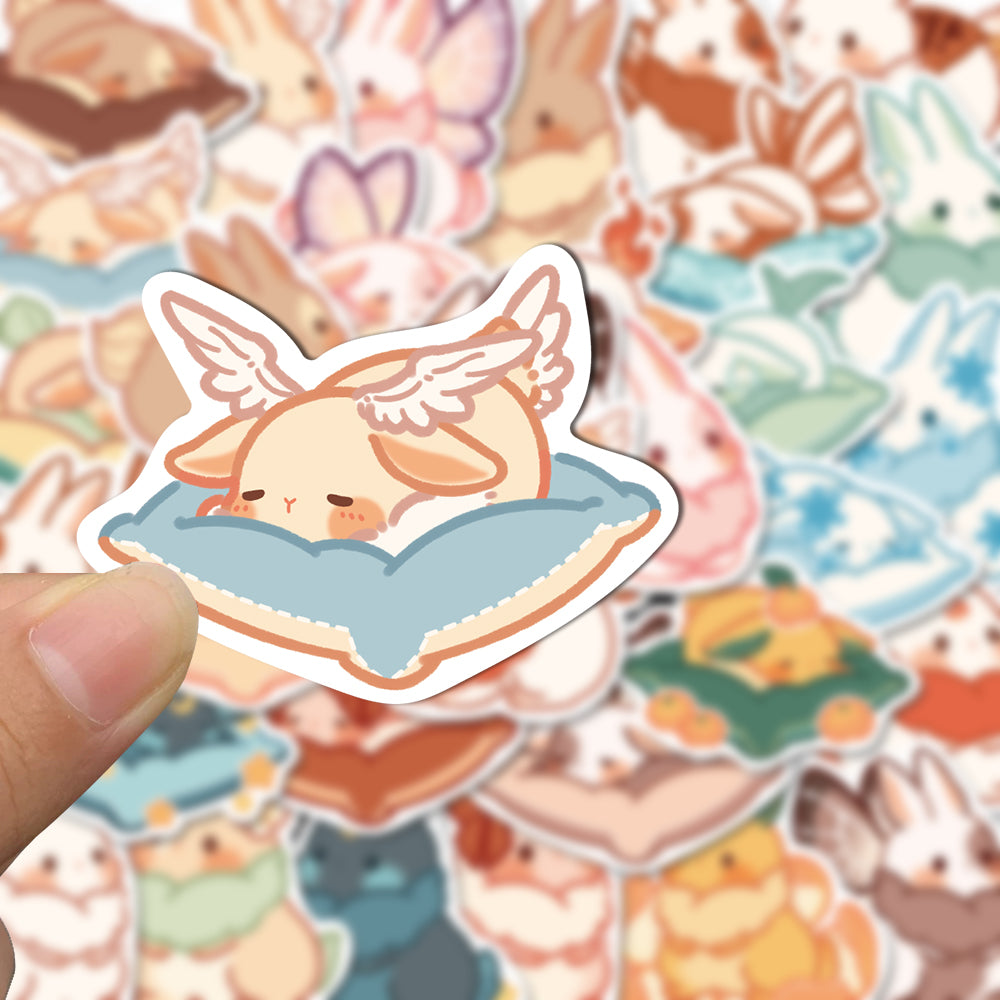40 Pcs Bunny Journal Stickers Scrapbook Phone Stickers