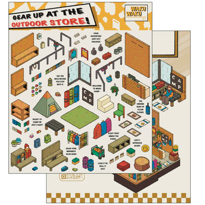 Urban Survival 3D Scene Stickers Miniature Sticker Set