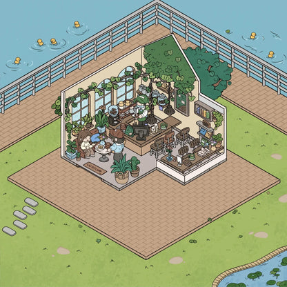 Cape Cafe 3d Scene stickers