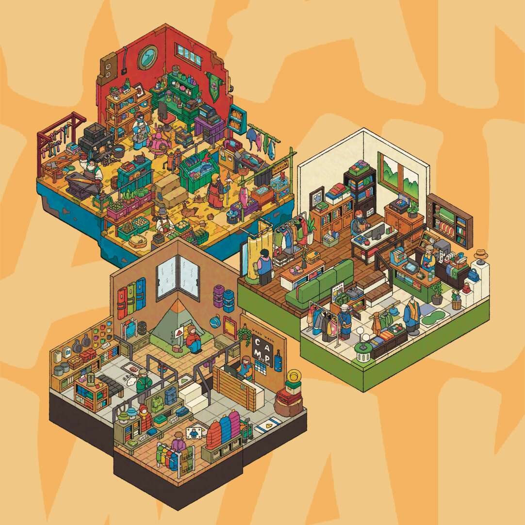 Urban Survival 3D Scene Stickers Miniature Sticker Set