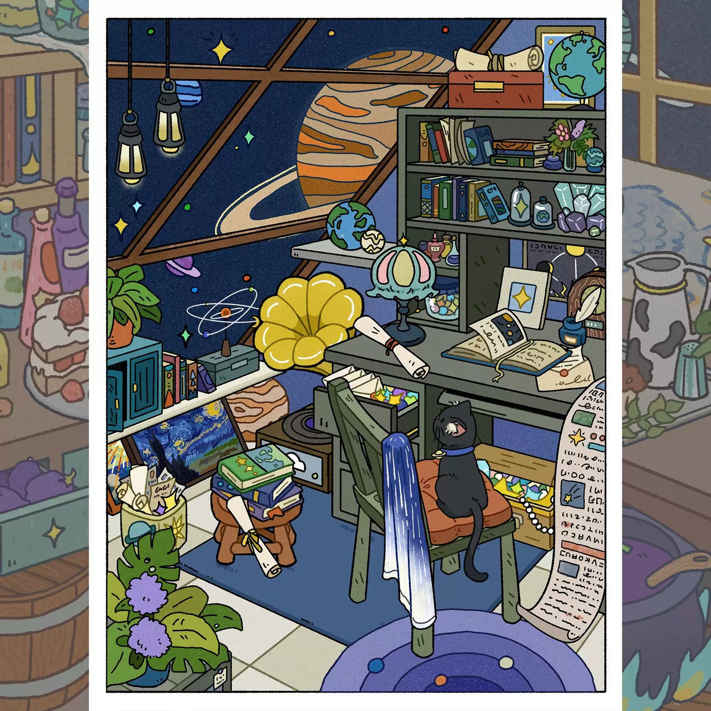 3d Scene Stickers|Cosmic Attic Series