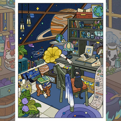 3d Scene Stickers|Cosmic Attic Series
