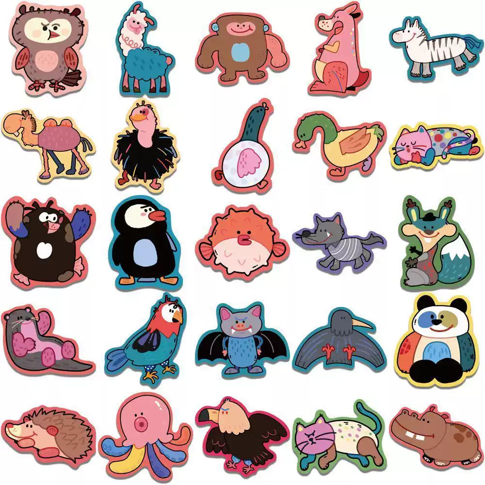 Curious Zoo Vintage Journal Stickers Planner Diary Set