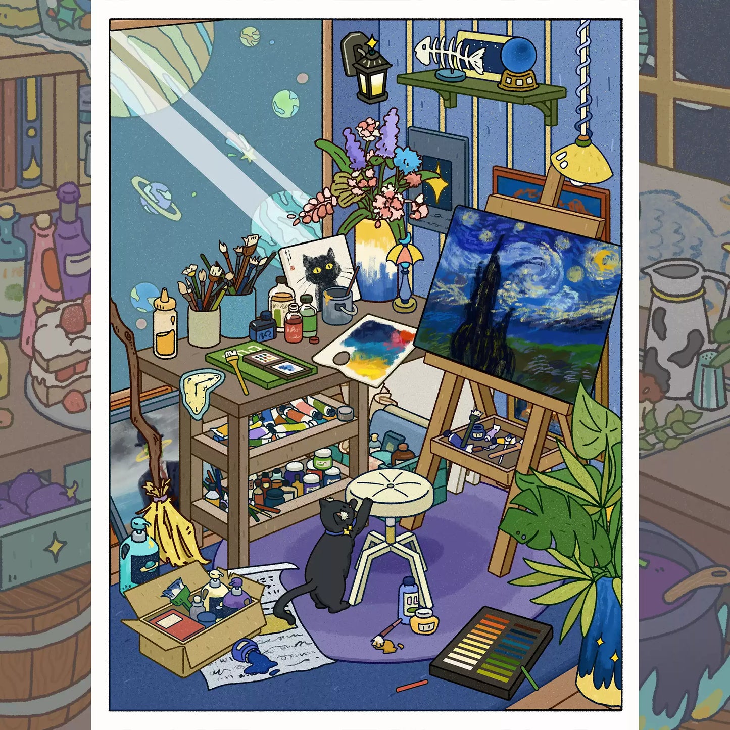 3d Scene Stickers|Cosmic Attic Series
