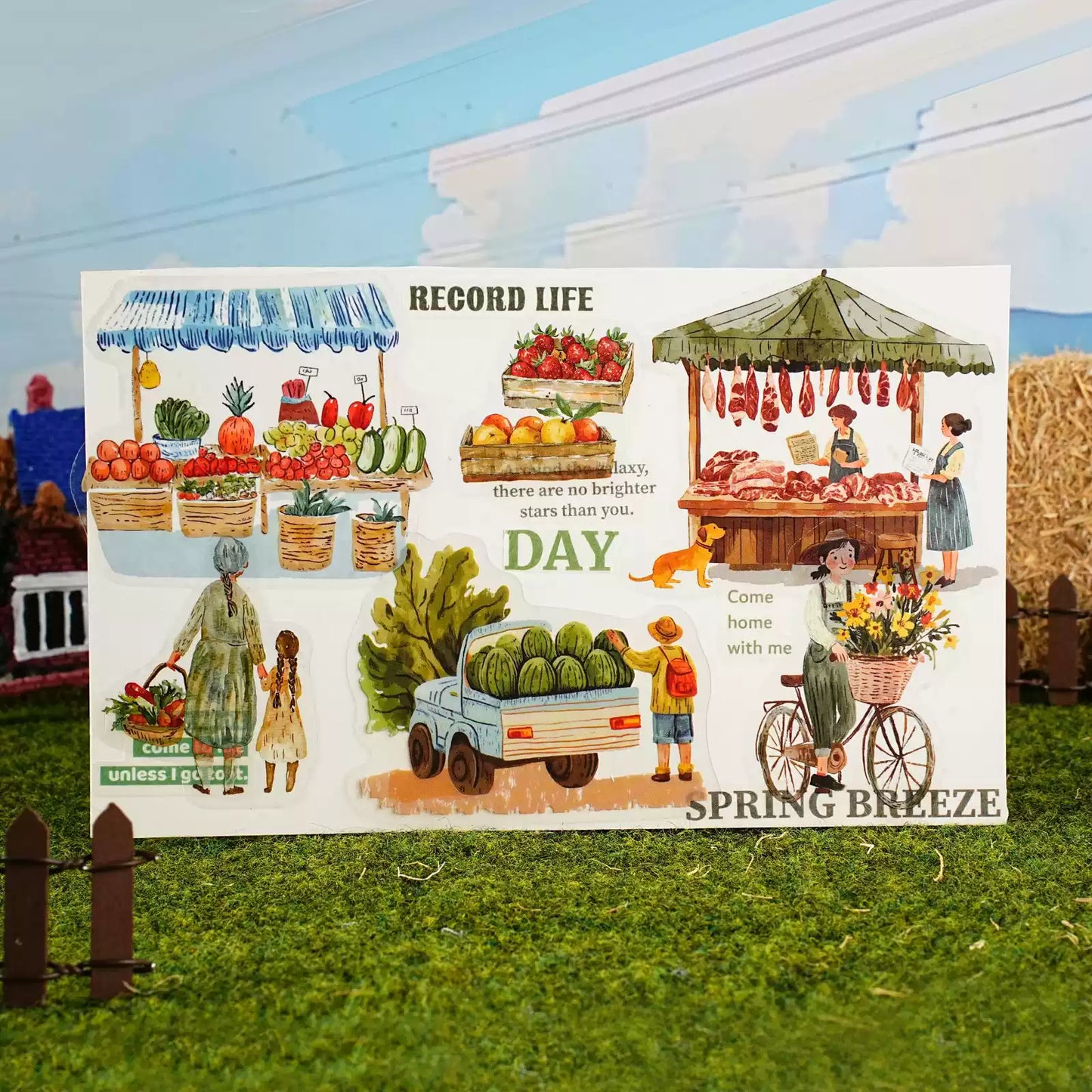 Grandma’s Summer Vintage Journal Sticker Set