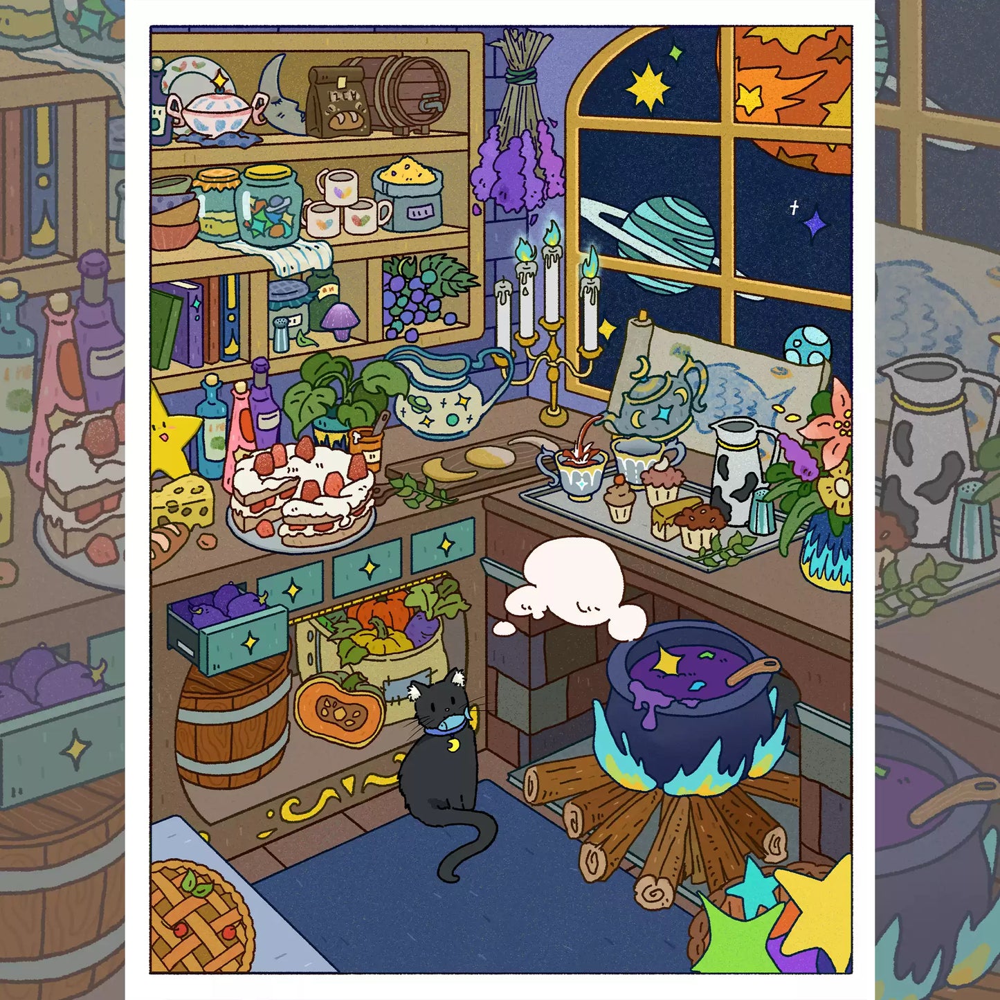 3d Scene Stickers|Cosmic Attic Series