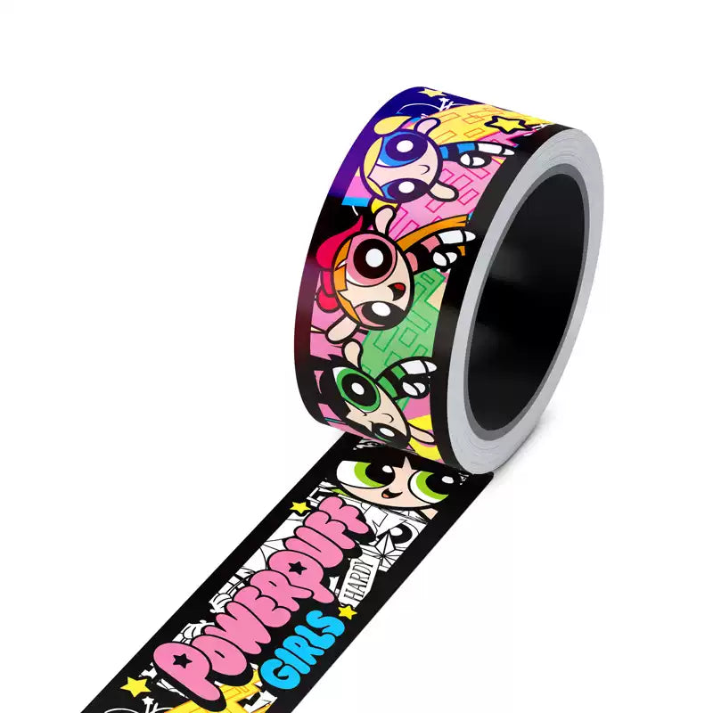 Powerpuff Girls Holographic Sticker Roll – 5M Waterproof Journal stickers