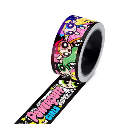 Powerpuff Girls Holographic Sticker Roll – 5M Waterproof Journal stickers