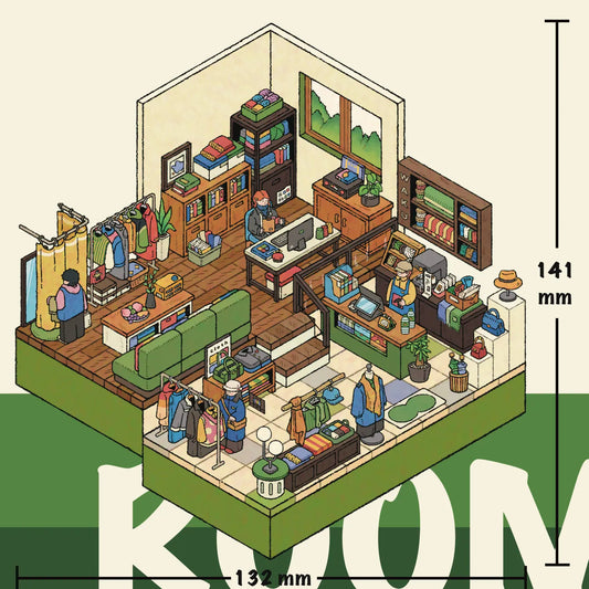 Urban Survival 3D Scene Stickers Miniature Sticker Set