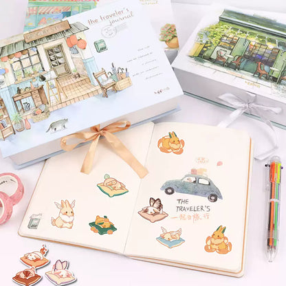 40 Pcs Bunny Journal Stickers Scrapbook Phone Stickers