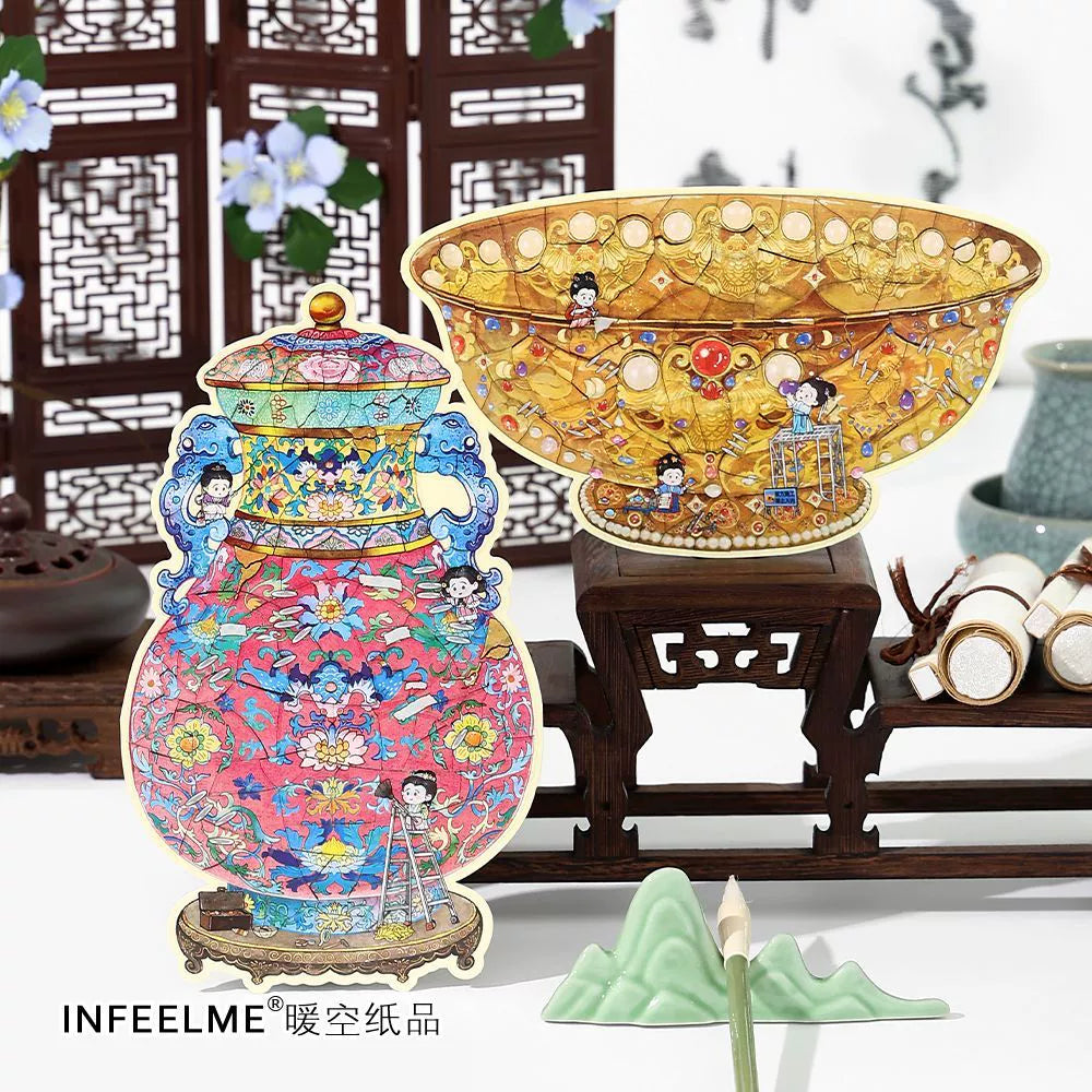 Broken Treasures Repair Miniature 3d scene Sticker Set