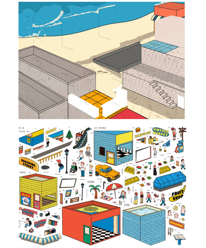 American comics| 3D DIY Scene Stickers