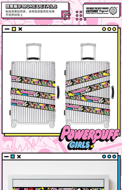 Powerpuff Girls Holographic Sticker Roll – 5M Waterproof Journal stickers