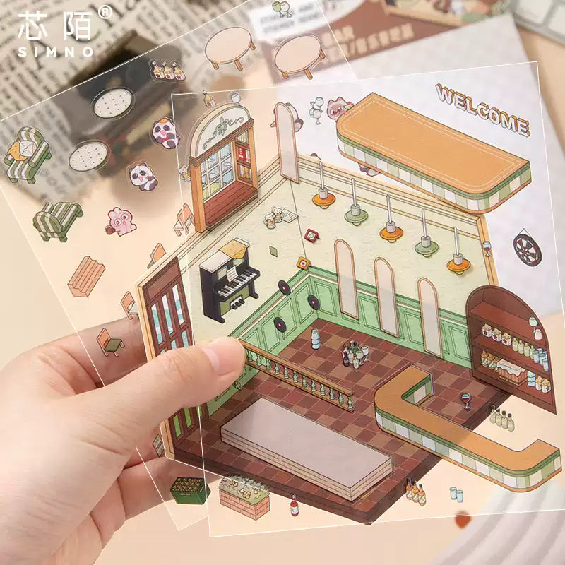 3d Scene Stickers for Adult Kids Relief Stress