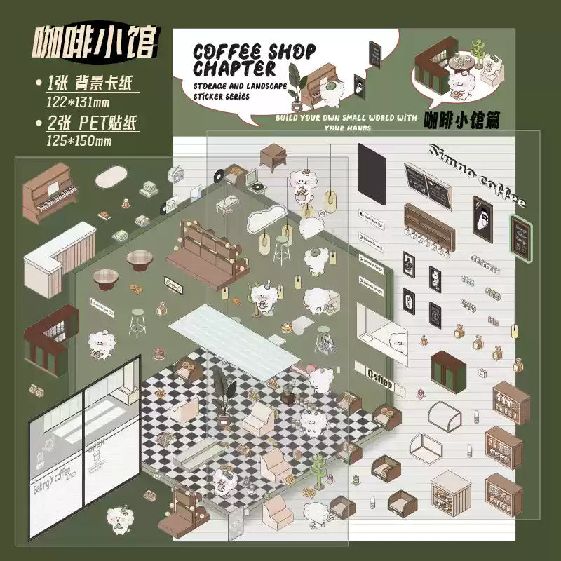 Adorable 3d Scene Stickers for Pass The Time