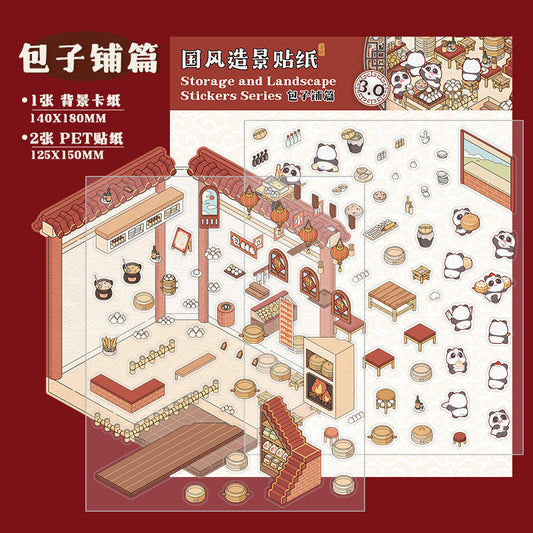 Adorable 3d Scene Stickers for Pass The Time