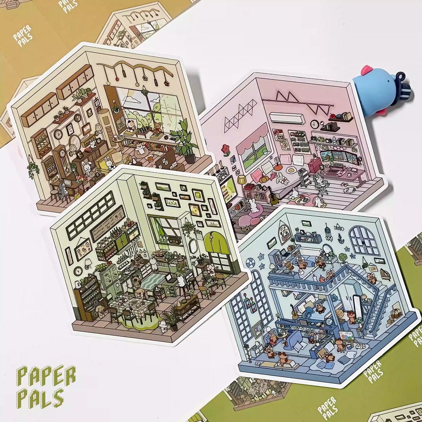 Life Party Series 3D DIY Miniature Sticker