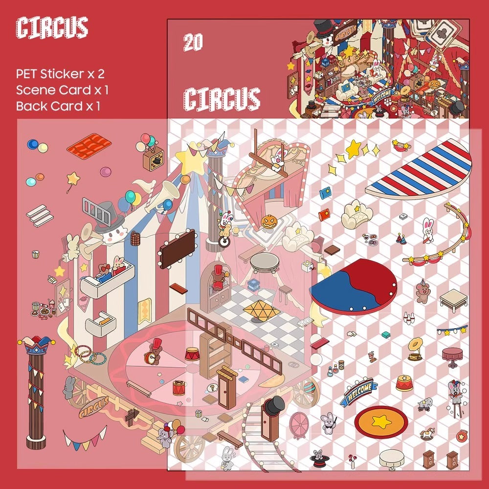 Carnival Series 3D DIY Miniature Sticker