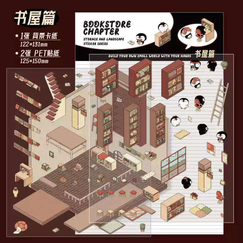 Adorable 3d Scene Stickers for Pass The Time