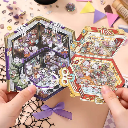High-value Korean Style 3d Scene stickers