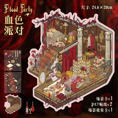 Millennium 3d Scene Stickers for DIY Art