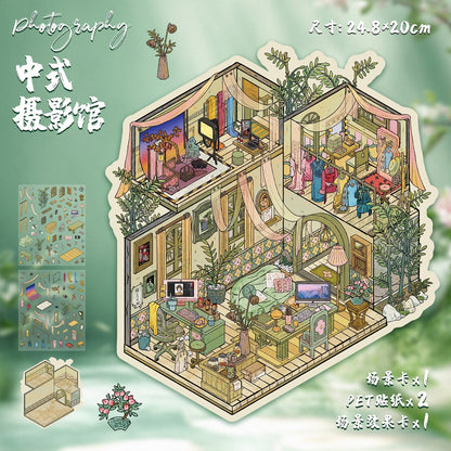 Millennium 3d Scene Stickers for DIY Art