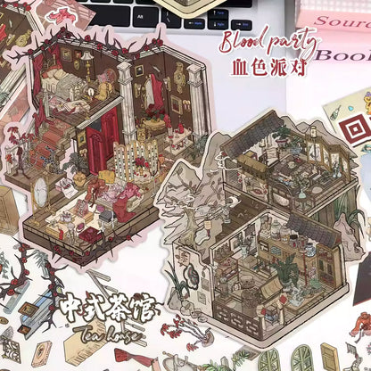 Millennium 3d Scene Stickers for DIY Art