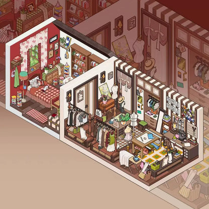 Fieldstone New Home Series: 3D Miniature Room Scene Stickers