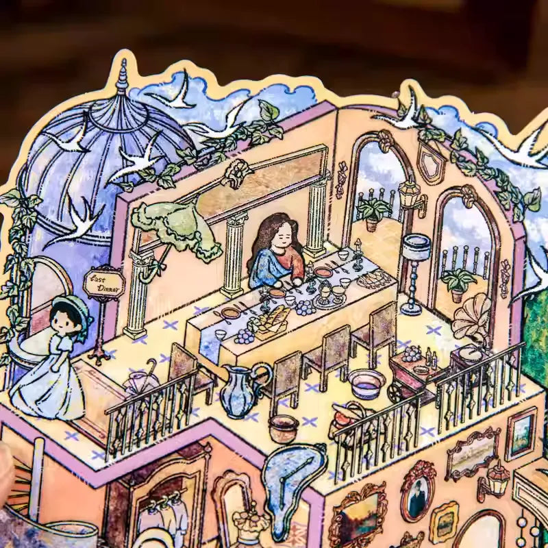 Van Gogh & Monet Gallery 3D Scene Stickers for DIY