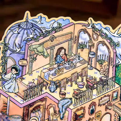 Van Gogh & Monet Gallery 3D Scene Stickers for DIY