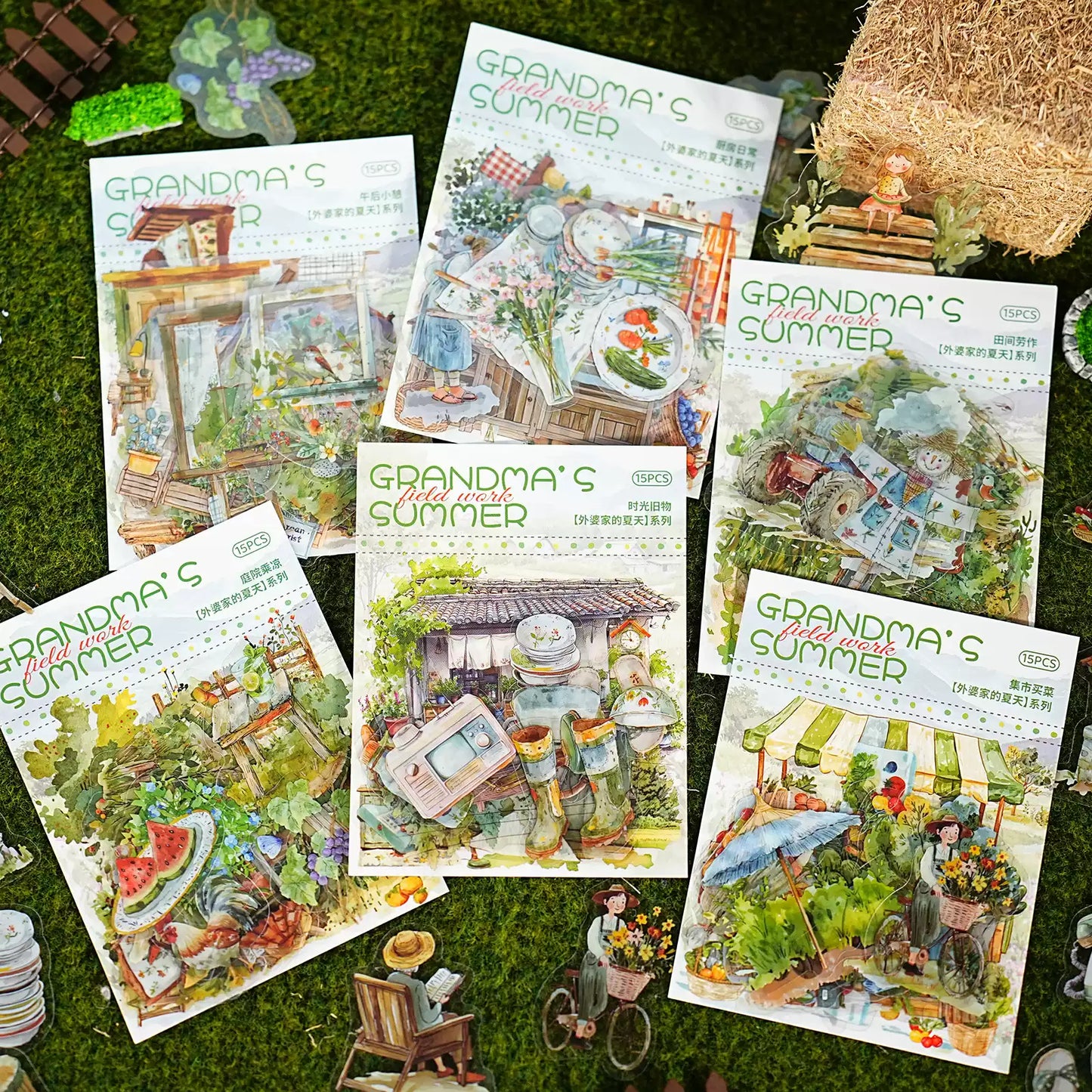 Grandma’s Summer Vintage Journal Sticker Set